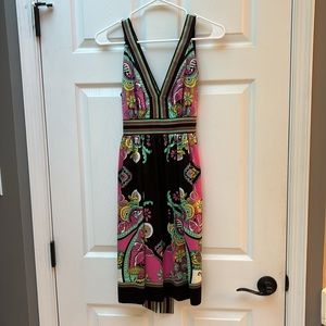 Beige by ECI Satin Cocktail Dress